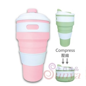 AK-02067-L(550ml) AKWATEK矽膠摺疊杯