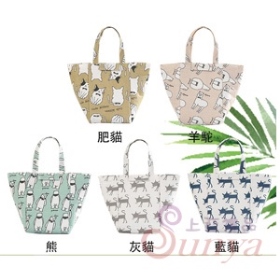 1030CA棉麻卡通保溫保冷袋