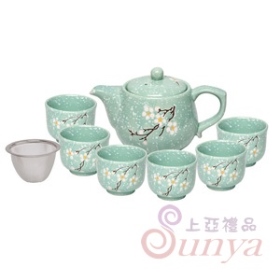 CI-116C梅花花語茶具組(6杯1壺)
