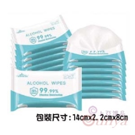 10抽酒精濕紙巾
