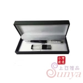 晶鑽原子筆(黑色)8G金鑽USB