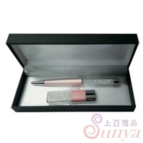 晶鑽原子筆(粉紅)8G金鑽USB