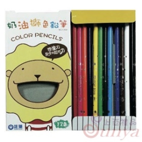 NO.1200奶油獅T長支色鉛筆12色