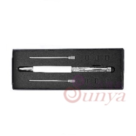 DA017觸控白鑽白桿水鑽筆豪華精裝盒