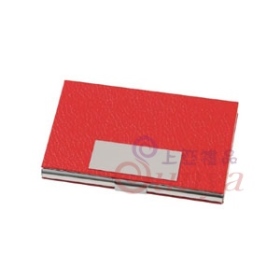E037簡易盒 大紅金屬名片夾