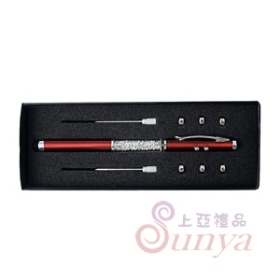 DA009水鑽四用筆(紅)