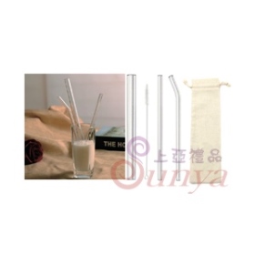 玻璃吸管組(1粗1細1彎1刷1布套)