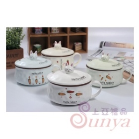 AC1600兔子陶瓷泡麵碗