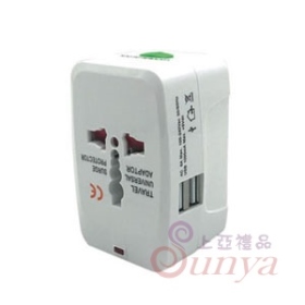 TH-729旅行萬用插頭(雙USB)