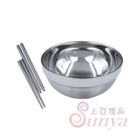 TH-384 304不鏽鋼碗筷1入組
