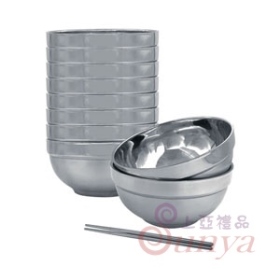 TH-388 304不鏽鋼碗筷10入組