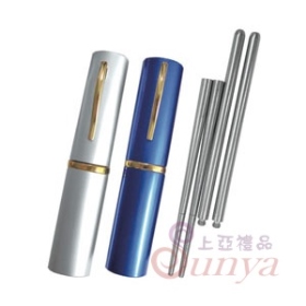 TH-355便攜環保雙節筷(筆夾型)-304不鏽鋼