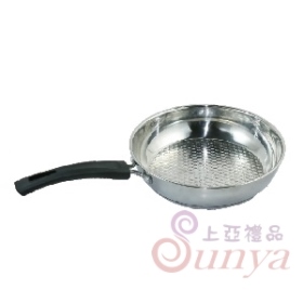 W014蜂巢式三層底複合金平煎鍋