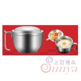 BL015-1不鏽鋼雙層隔熱碗附鋼蓋(#304)