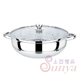 W022 34cm蒸火鍋