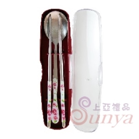 A055玫瑰花二件餐具組
