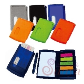 O214名片盒便條本+筆+便利貼