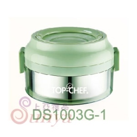 DS1003G-1繽紛可分離式防漏餐鮮盒G系列(綠)單層850ml