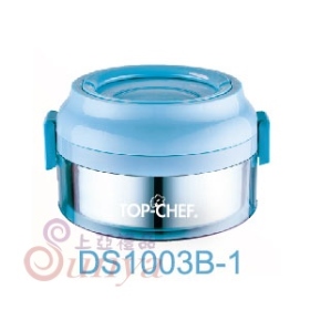 DS1003B-1繽紛可分離式防漏餐鮮盒B系列(藍)單層850ml