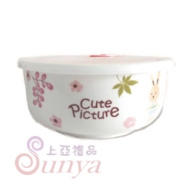 P008-3兔美美單入保鮮碗