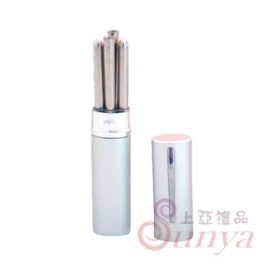 A024-01不鏽鋼旋轉折疊筷 鋁盒(銀)