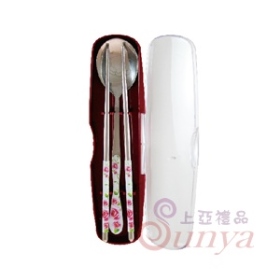 A055玫瑰花二件餐具組