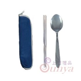 A033兩件式三角包餐具組(仙鶴匙+筷)