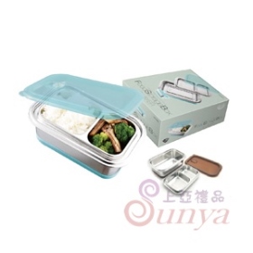 DS2001#304不鏽鋼雙層兩格餐盒