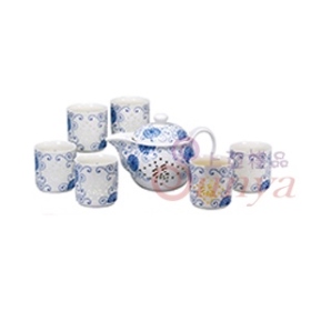 玲瓏福字茶具組