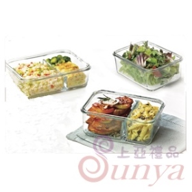 MCRB-071MCRK-067MCRK-092 3件式強化玻璃分格微波保鮮盒組