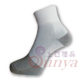 NCZ-1344竹炭1/2寬口無痕休閒襪