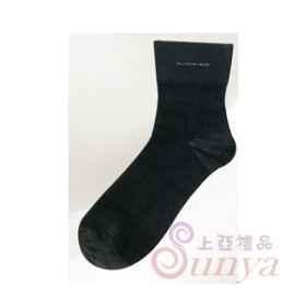 BB36002B竹炭無痕壓線紳士襪黑(單入)