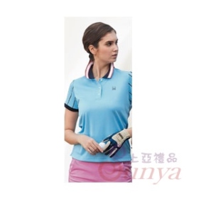 F5208A-05女版短袖POLO衫100%POLYESTER
