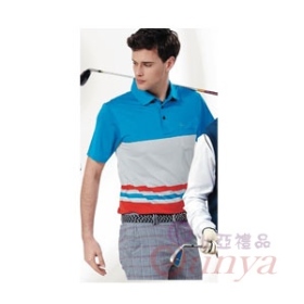 F2201A-07提花短袖POLO衫95%POLYESTER 5%彈性纖維
