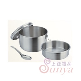 CLARE晶鑽316雙層圓形便當盒