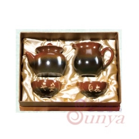 KT-3103陶藝釉1壺1茶海2杯茶具組