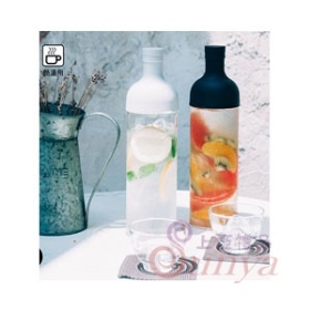 酒瓶冷泡茶壺二杯組 白/黑