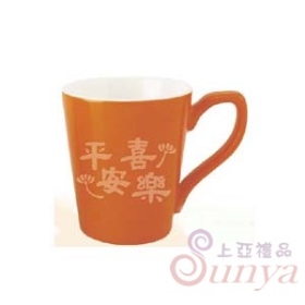 YL-7CUP06雙色釉7字杯-亮橘(強化瓷)