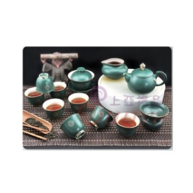 DH-GNYC茶覺景泰藍綠釉茶道組