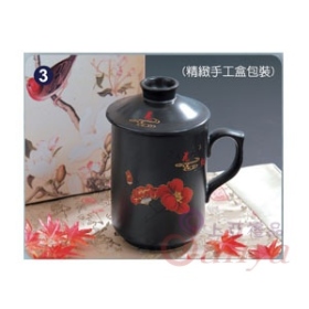 PC-IPC A磁炭富貴花開二件式吉祥蓋杯