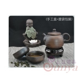 DH-TC0102涅道柴燒1壺2杯茶具組