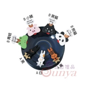 B-可愛動物冰箱貼便條夾(強磁)