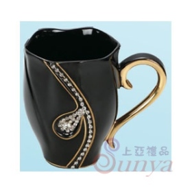 包鑽項鍊馬克杯(黑)