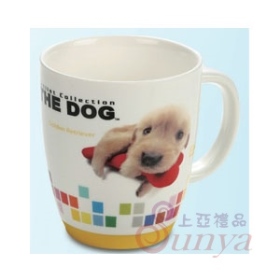TD-601G大頭狗防滑馬克杯(矽膠底)