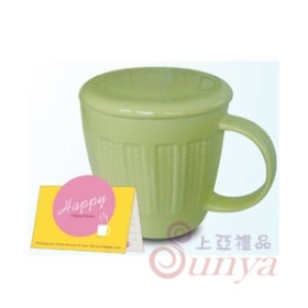 甜蜜馬卡龍附蓋杯(粉綠)