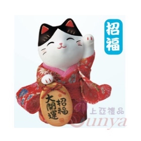 7417錦彩小判招財貓