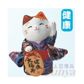 7418錦彩小判招財貓