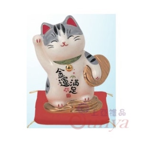 7446彩繪金運滿足招財貓