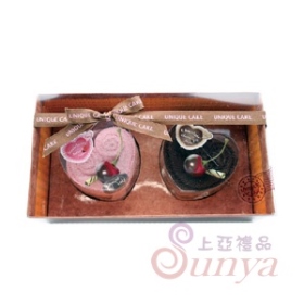 蛋糕毛巾禮盒/兩入