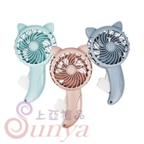 FAN-3568 貓咪造型手壓風扇
